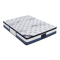 King Single Mattress Latex Pillow Top Pocket Spring Foam Medium Firm Bed