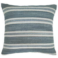 Blue/white woven cushion 45x45 cm