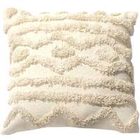 White woven line design cushion cover 45x45 cm