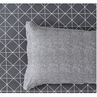 Manhattan 100% cotton reversible quilt cover set-king size