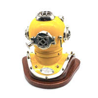 US Navy Mark V Diving Helmet Miniature 230mm - Yellow