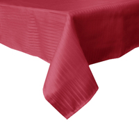Jacquard Tablecloth Mitilini Red 180 cm Round