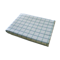 Cotton Grid Checks Oblong Table Cloth Blue 130 x 180cm