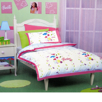 Disney Barbie Embroidery Quilt Cover Set Single