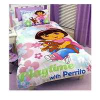 Disney Dora The Explorer Quilt Cover Set Playtime with Perrito Single