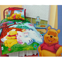 Disney Winnie The Pooh Quilt Cover Set Sleeping Under The Tree Double
