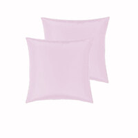 PepperMIll Satin European Pillowcases ( Pair ) PINK