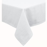 Hoydu Cotton Blend Table Cloth 180cm x 400cm  - BRIGHT WHITE