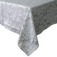 Royale Damask Table Cloth Grey 180 x 360 cm