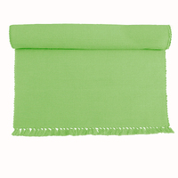 Hoydu Set of 2 - Cotton Ribbed Table Placemats Apple Green