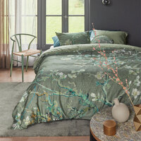 Bedding House Blossoming Green Cotton Sateen Quilt Cover Set Queen