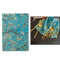 Bedding House Van Gogh Blossom Blue Tea Towel