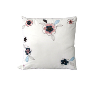 IDC Homewares Quality Cushion Cover Floral White