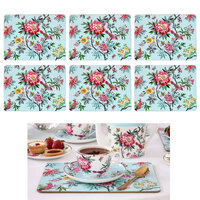 Set of 6 Jardin Peony Table Placemats 29x21x0.4 cm