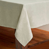 Rans Pure Cotton Hemstitch Tablecloth 180 cm Round - Beige