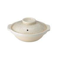 Donabe Japanese Ginpo 28cm Clay Pot Ceramic Hot Pot Casserole #9 4-5 people 2.2L