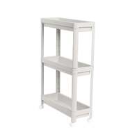 Narrow Gap Storage Rack Basket Shelf Cart Holder for kitchen and laundry Room(3 Layers)