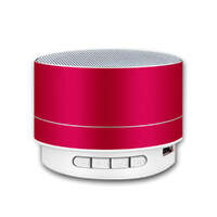 Bluetooth Speakers Portable Wireless Speaker Music Stereo Handsfree Rechargeable (Red)