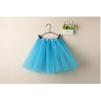 New Adults Tulle Tutu Skirt Dressup Party Costume Ballet Womens Girls Dance Wear, Blue, Adults