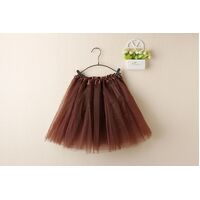 New Adults Tulle Tutu Skirt Dressup Party Costume Ballet Womens Girls Dance Wear, Coffee, Adults