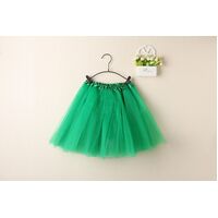 New Adults Tulle Tutu Skirt Dressup Party Costume Ballet Womens Girls Dance Wear, Green, Adults