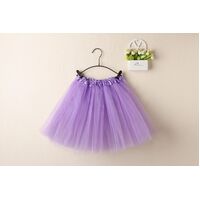 New Adults Tulle Tutu Skirt Dressup Party Costume Ballet Womens Girls Dance Wear, Light Purple, Kids