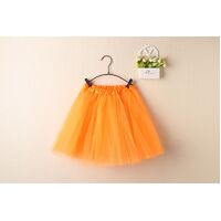 New Adults Tulle Tutu Skirt Dressup Party Costume Ballet Womens Girls Dance Wear, Orange, Adults
