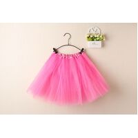 New Adults Tulle Tutu Skirt Dressup Party Costume Ballet Womens Girls Dance Wear, Pink, Adults