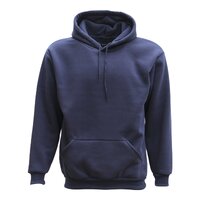 Adult Unisex Men's Basic Plain Hoodie Pullover Sweater Sweatshirt Jumper XS-8XL, Navy, XL
