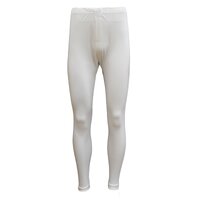 Mens Merino Wool Top Pants Thermal Leggings Long Johns Underwear Pajamas, Men's Long Johns - Beige, S