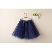 New Adults Tulle Tutu Skirt Dressup Party Costume Ballet Womens Girls Dance Wear, Navy, Adults