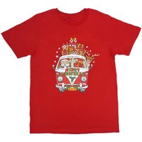 New Funny Adult Xmas Christmas T Shirt Tee Mens Womens 100% Cotton Jolly Ugly, Santa Drive Kombi (Red), M