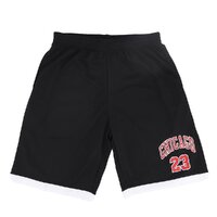 Men's Basketball Sports Shorts Gym Jogging Swim Board Boxing Sweat Casual Pants, Black - Chicago 23, S