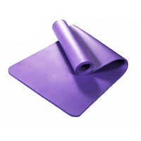 20MM NBR Thick Yoga Mat Pad Nonslip Exercise Fitness Home Gym - Purple