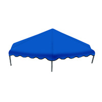 10FT Flat Trampoline Roof Cover Kids Shade Removable Outdoor Sun Protection