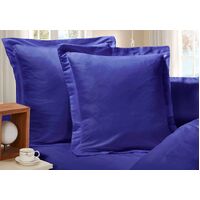 1000TC Premium Ultra Soft European Pillowcases 2-Pack Royal Blue