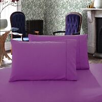 1000TC Premium Ultra Soft King size Pillowcases 2-Pack - Purple