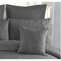 1000TC Premium Ultra Soft Seersucker Cushion Covers - 2 Pack - Charcoal
