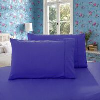 1000TC Premium Ultra Soft Queen size Pillowcases 2-Pack - Royal Blue