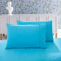 1000TC Premium Ultra Soft Queen size Pillowcases 2-Pack - Light Blue