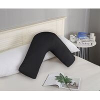 1000TC Premium Ultra Soft V SHAPE Pillowcase - Black