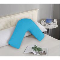 1000TC Premium Ultra Soft V SHAPE Pillowcase - Light Blue