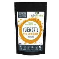 Pure Organic 95% Curcumin Powder - 1500mg of Turmeric Extract Buffered with Black Pepper