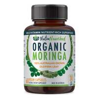 Organic Pure Moringa Leaf Capsules , 60 Vegan Capsules