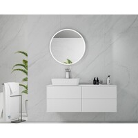 Marmo Round LED Bathroom Wall Mirror