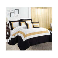 10 piece comforter and sheets set king gold