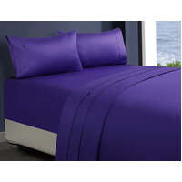 1000tc egyptian cotton 1 fitted sheet and 2 pillowcases king single violet