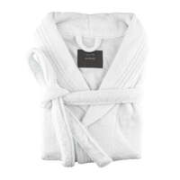 small medium egyptian cotton terry toweling bathrobe white