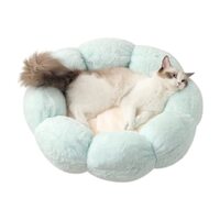 LIFEBEA Anti Skid Cute Cat Bed for Cats and Small Dogs-Light Green-L