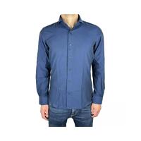 Blue Milano Oxford Shirt 42 IT Men